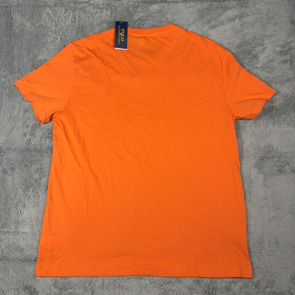 Polo Ralph Lauren T-Shirt Mens L Orange Classic Fit Crewneck 710671426313 NEW - Picture 8 of 9